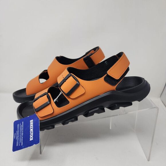 Birkenstock Sandals Mens Size 10 Orange Adjustable Buckle Backstrap Casual main image 2